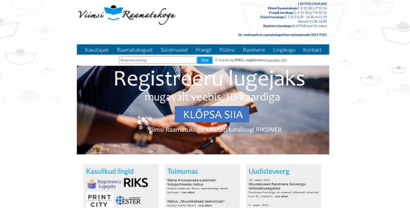 ks koduleht, mitu alamsektsiooni