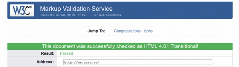 Kolm keprast triista kodulehe kvaliteedi 